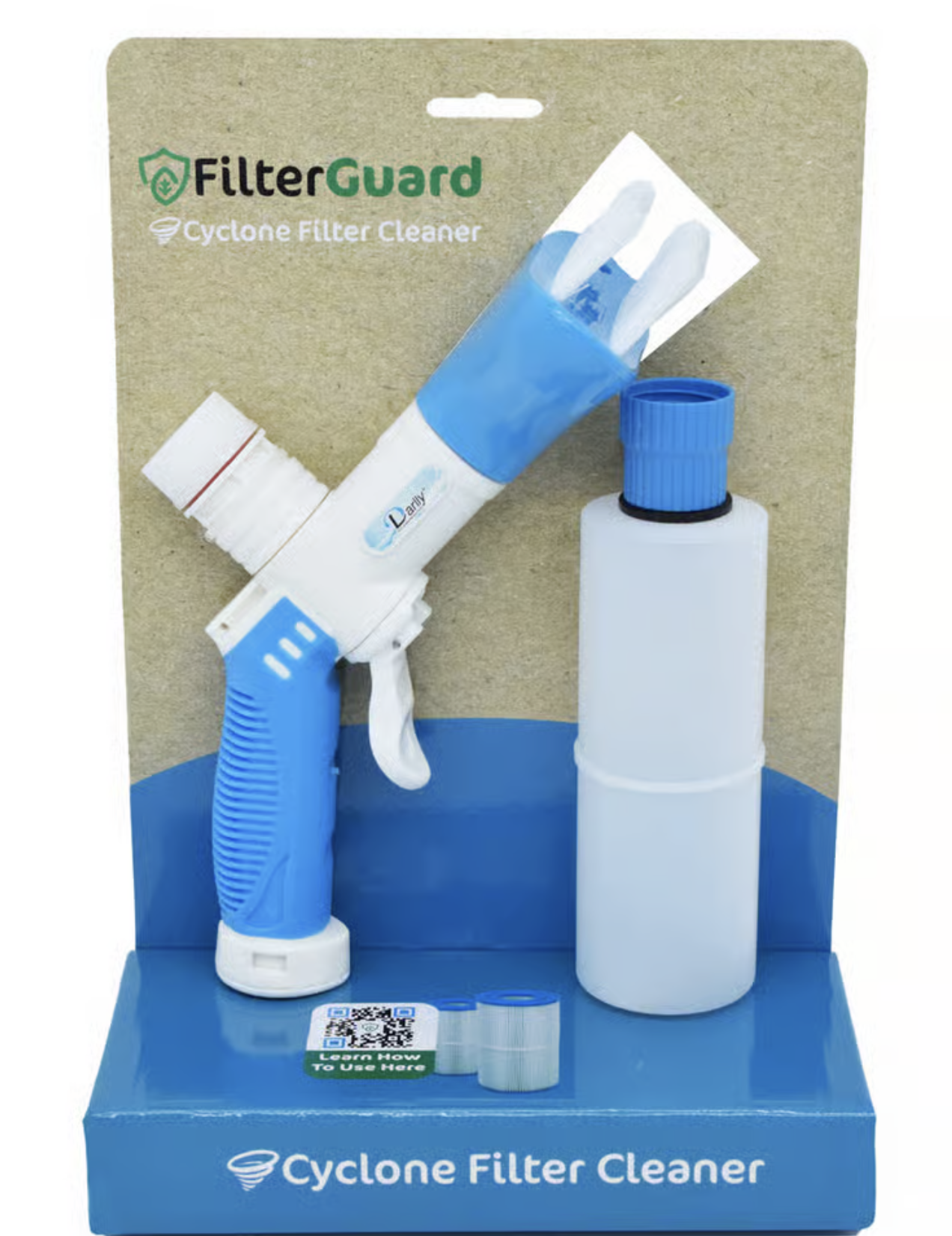 Spa cyclone filter cleaner